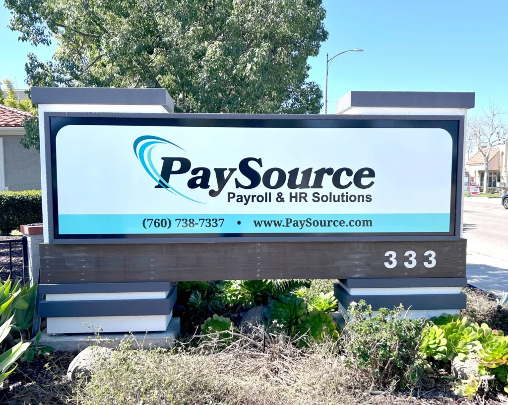 custom business monument sign
